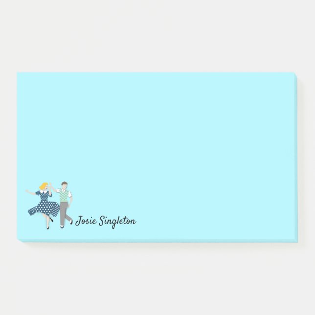 Swing Dance Couple Post-it Notes (Front)