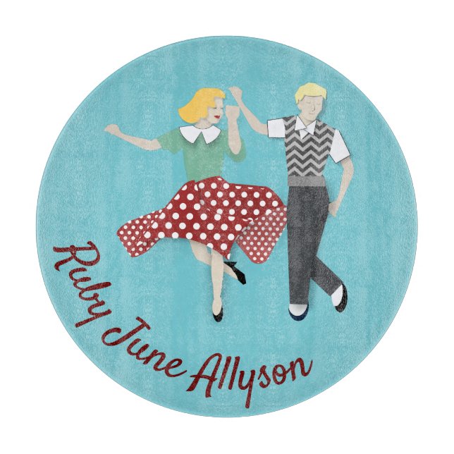 Swing Dance Cutting Board (Front)