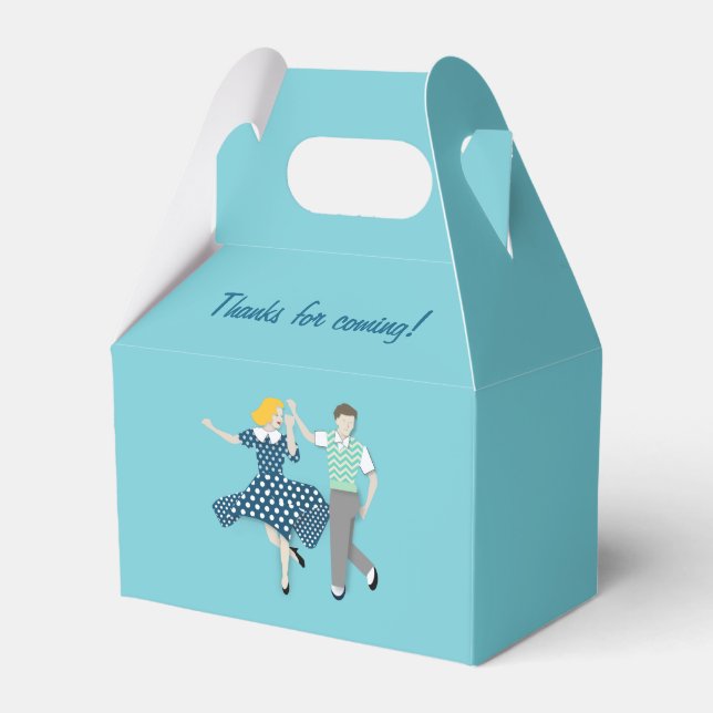 Swing Dance Favor Boxes (Back Side)