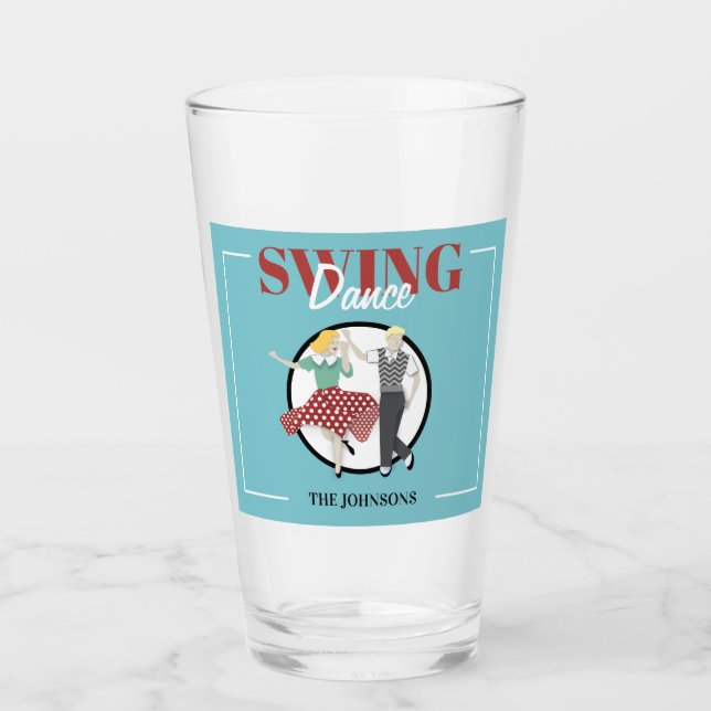 Swing Dance Glass (Front)