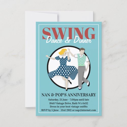 Swing Dance Invitation