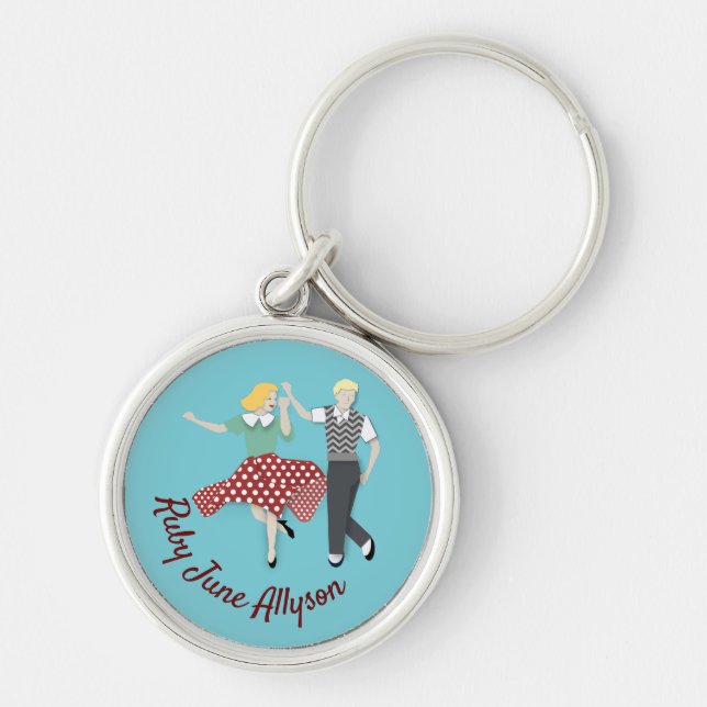 Swing Dance Keychain (Front)