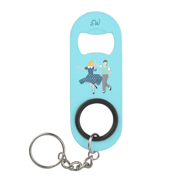 Swing Dance Keychain Bottle Opener (Front)