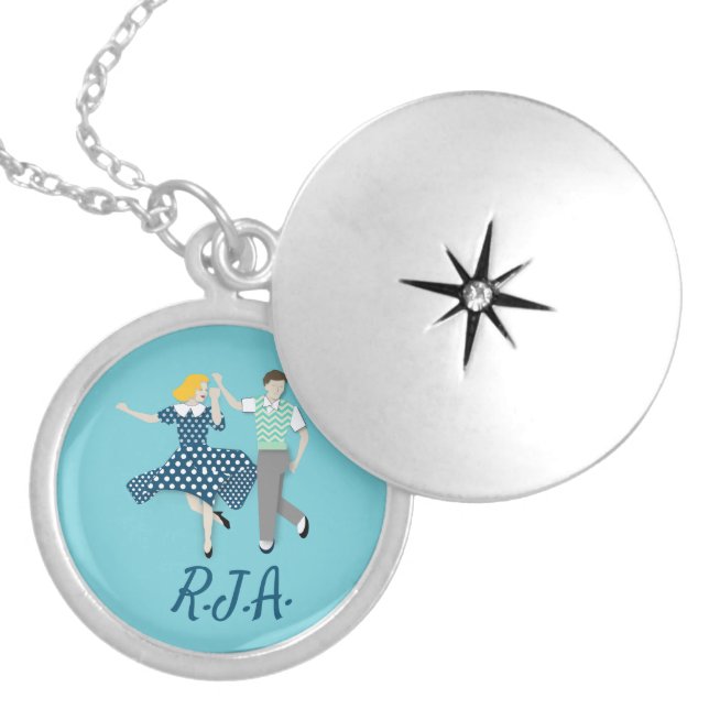 Swing Dance Locket Necklace (Front)