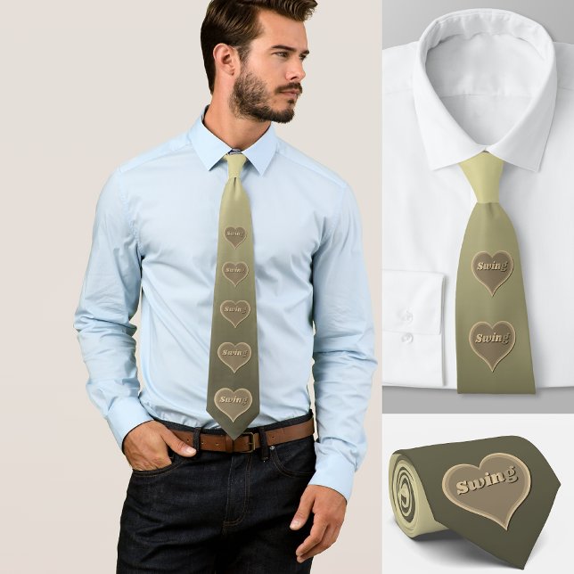 Swing dance Love Heart  Neck Tie (Creator Uploaded)