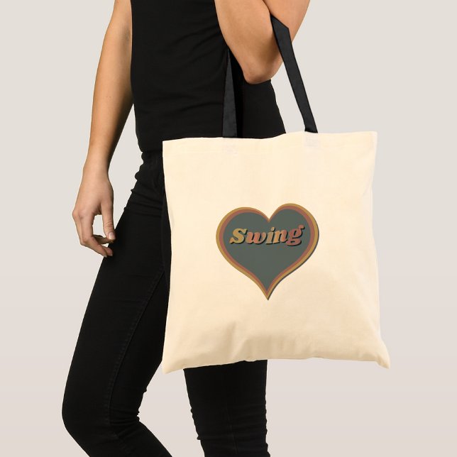 Swing dance Love Heart  Tote Bag (Creator Uploaded)