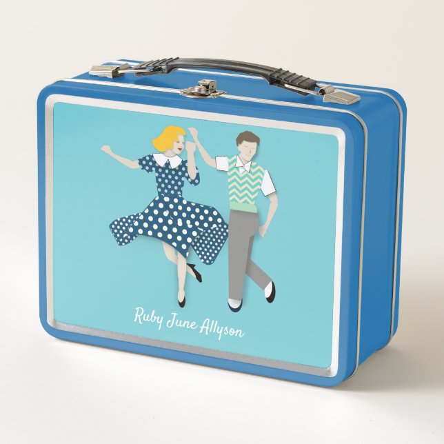 Swing Dance Metal Lunch Box (Front)