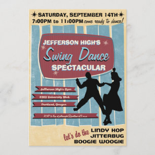 Swing Dance Party Invitation