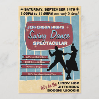 Swing Dance Party Invitation