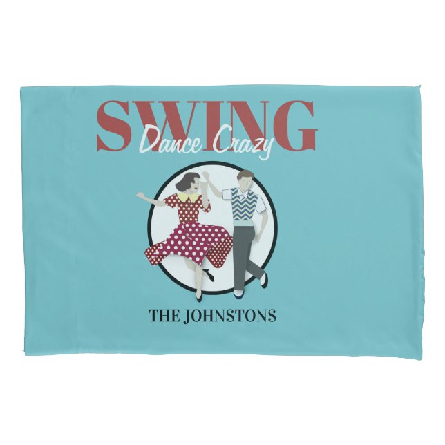 Swing Dance Pillow Case (Front)
