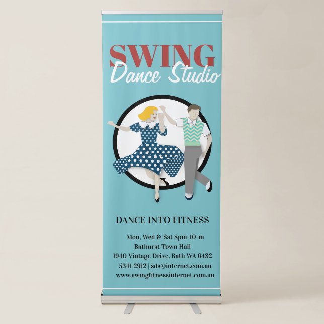 Swing Dance Retractable Banner (Front)