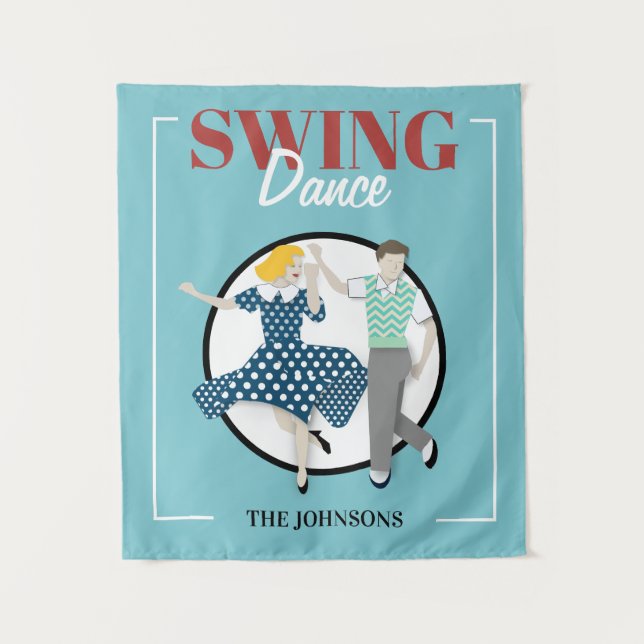Swing Dance Tapestry (Front)