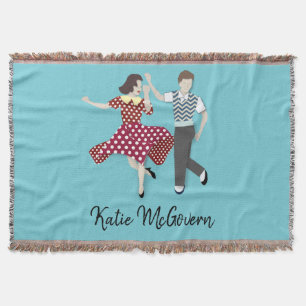 Swing Dance Throw Blanket