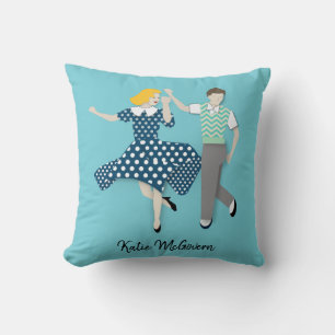 Swing Dance Throw Pillow