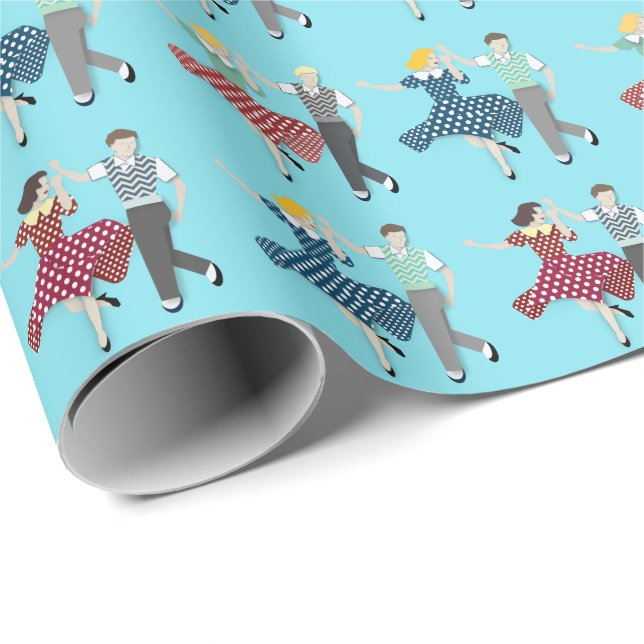 Swing Dance Wrapping Paper (Roll Corner)