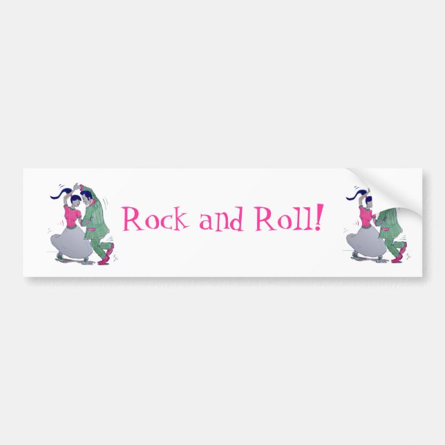 swing dancers bumper sticker (Front)