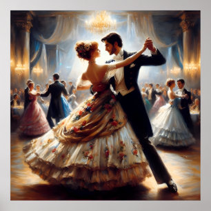 Swing Dancing Ballroom Dancing Dancer Dance Poster
