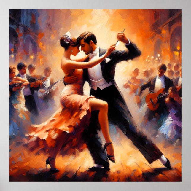 Swing Dancing Ballroom Dancing Dancer Dance Poster (Front)