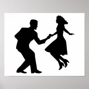 Swing dancing poster