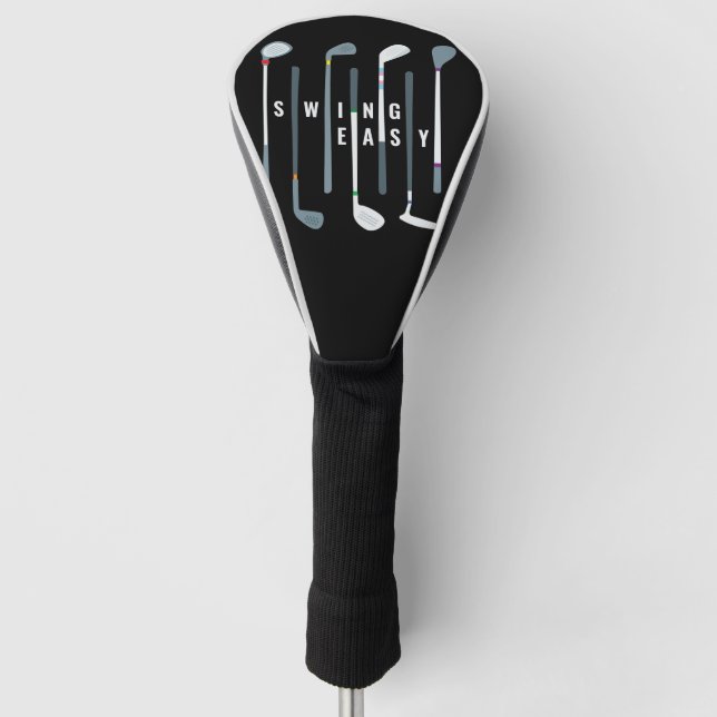 'Swing Easy' Gay Golfer Golf Clubs Head Cover (Front)