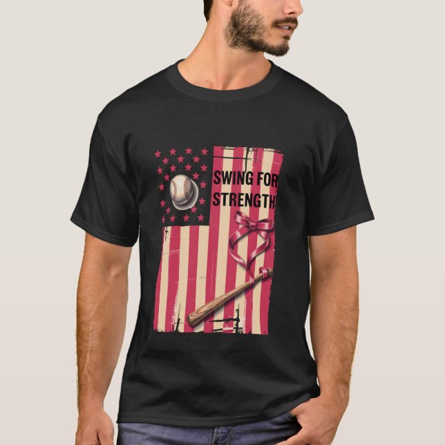 Swing for Strength Baseball T-Shirt (Front)