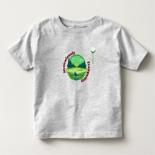 Swing into Style Discover Minimalist Golf Fashion Toddler T_shirt