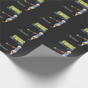 Swing Like A Girl Softball Wrapping Paper