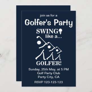 Swing Like A Golfer Golf Party