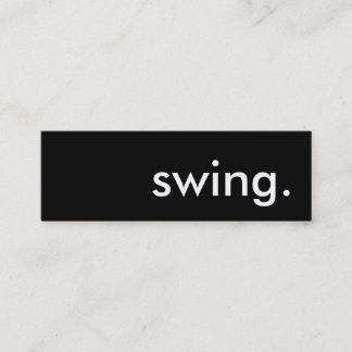 swing. mini business card