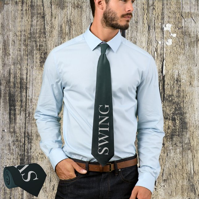 Swing music dance outfit for men classic black neck tie (Creator Uploaded)