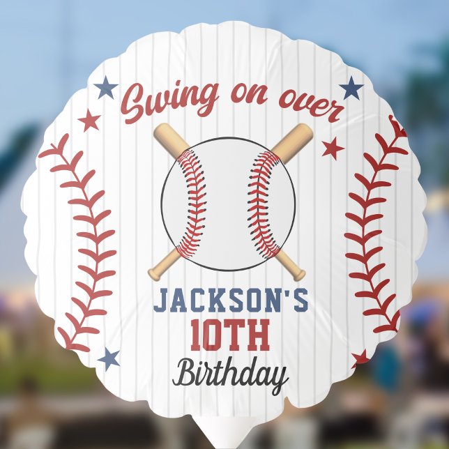 "Swing On Over – Baseball Birthday Boy Balloon (Creator Uploaded)