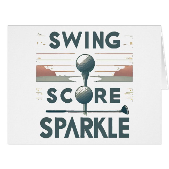 Swing, Score, Sparkle  Cards (Front Horizontal)