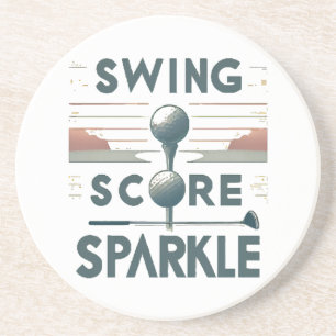 Swing, Score, Sparkle  Coaster