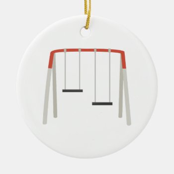 Swing Set Ceramic Ornament by Windmilldesigns at Zazzle