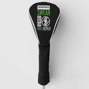 Swing Swear Look For Ball Repeat Golf Head Cover