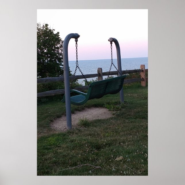 Swing With Lake View Poster (Front)