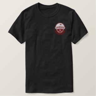 Swinger Golf Logo With Shield And Club Embroidered T-Shirt