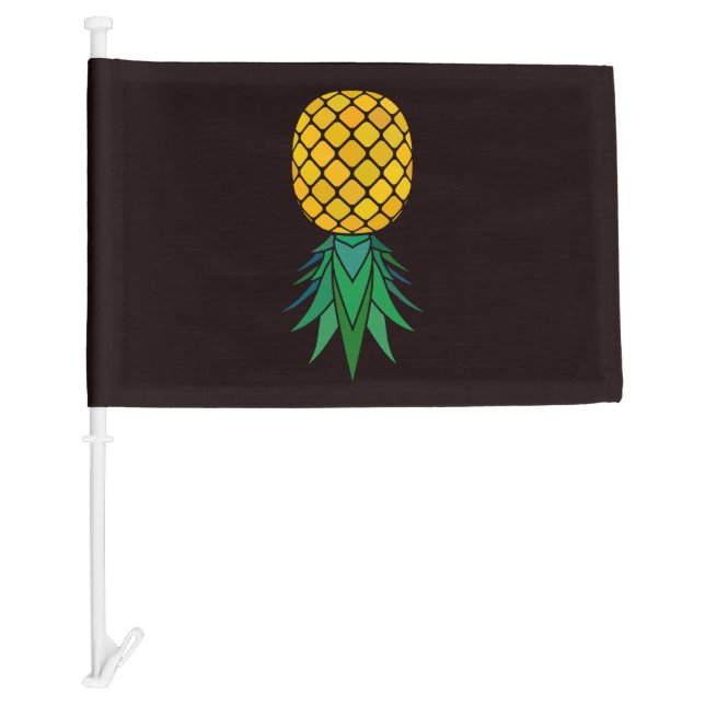 Swinger Pride (Black) Car Flag (Front)