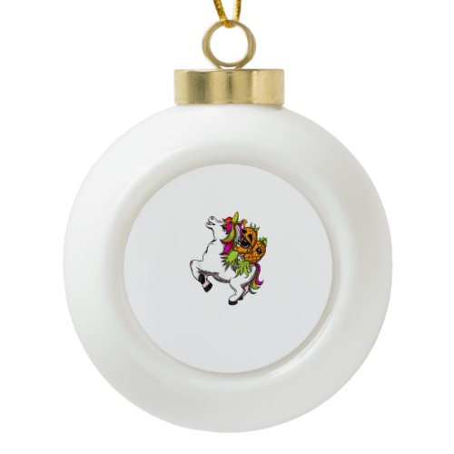 Swingers Couple Pineapple Swinging On A Unicorn Sw Ceramic Ball Christmas Ornament