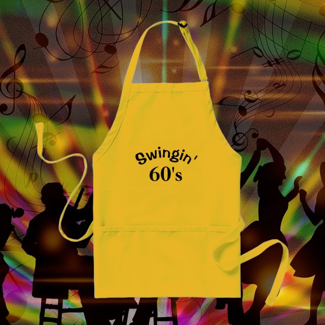 Swingin' Sixties 60 Years Old Adult Apron (In Situ Party)