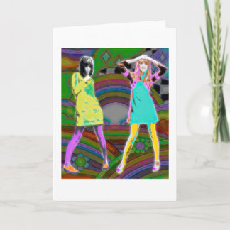 SWINGIN SIXTIES GIRLS CARD
