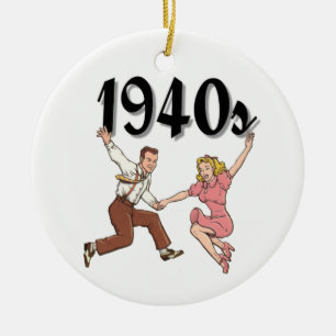 Swinging 40s ceramic ornament