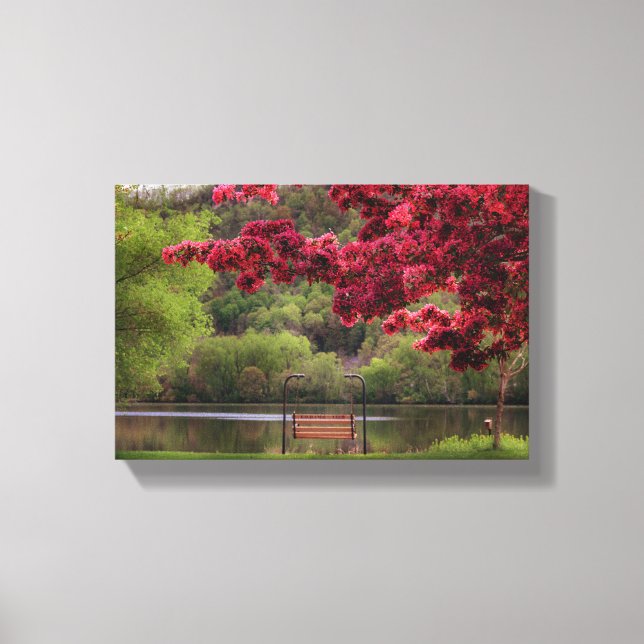 Swinging Bench 12x8  .75" Canvas Print (Front)