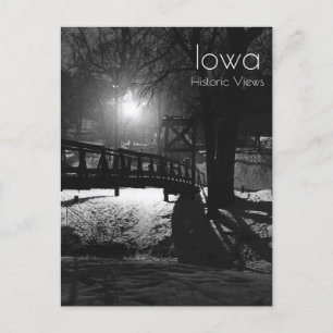 Swinging Bridge In Ames Iowa Postcard