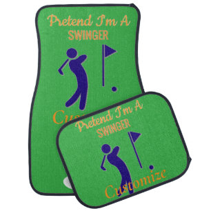 Swinging Golfer Thunder_Thunder_Cove Car Floor Mat