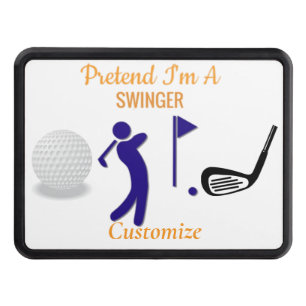 Swinging Golfer Thunder_Thunder_Cove Hitch Cover