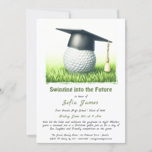 Swinging into the Future A Golf-Themed GraduatioN Invitation