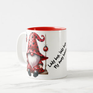 Swinging Ladybug Gnomes Ceramic Mug