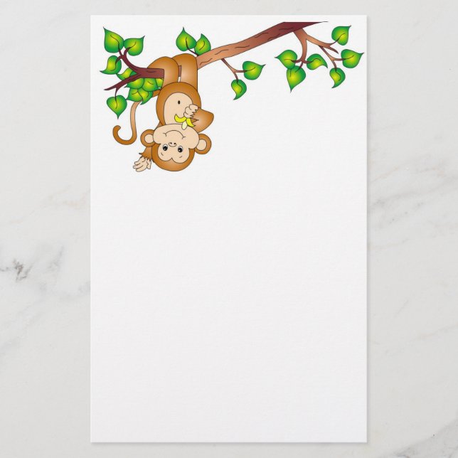 Swinging Monkey Stationary Stationery (Front)