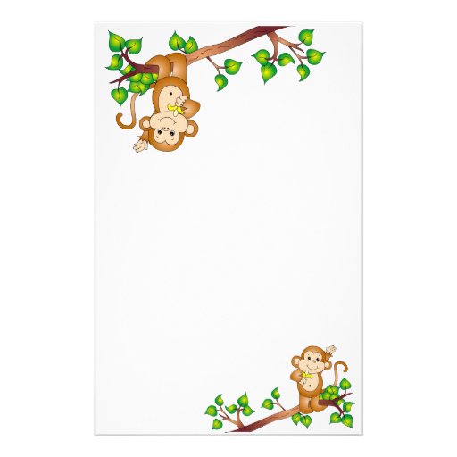 Swinging Monkey Stationery | Zazzle